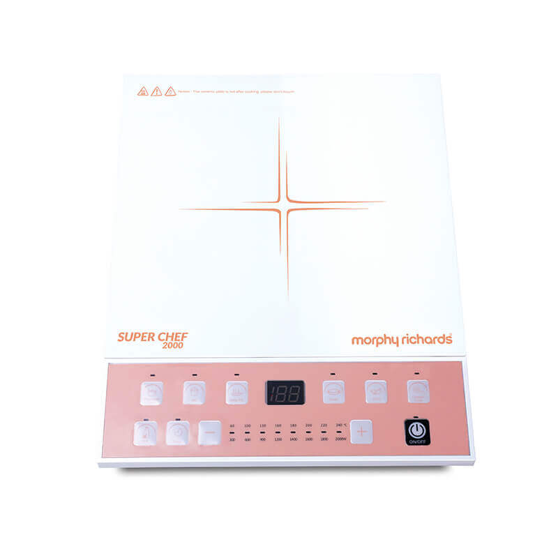 Morphy Richards Super Chef 2000 Watts Induction Cooker (White & Pink)
